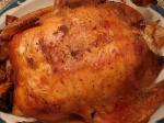 Drób: Kurczak pieczony z tymiankiem i czosnkiem, w sosie winnym