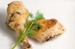 Drób: Pieczone podudzia z kurczaka z koperkiem