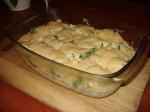 Zapiekanki: Zapiekanka z brokułami w sosie brie